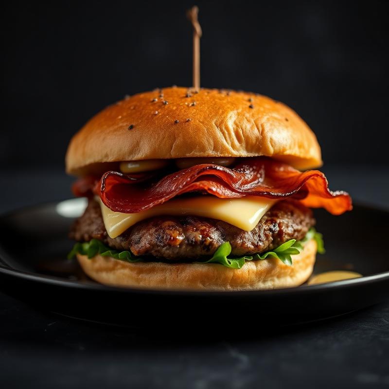 Burger ibérica · pan brioche artesano