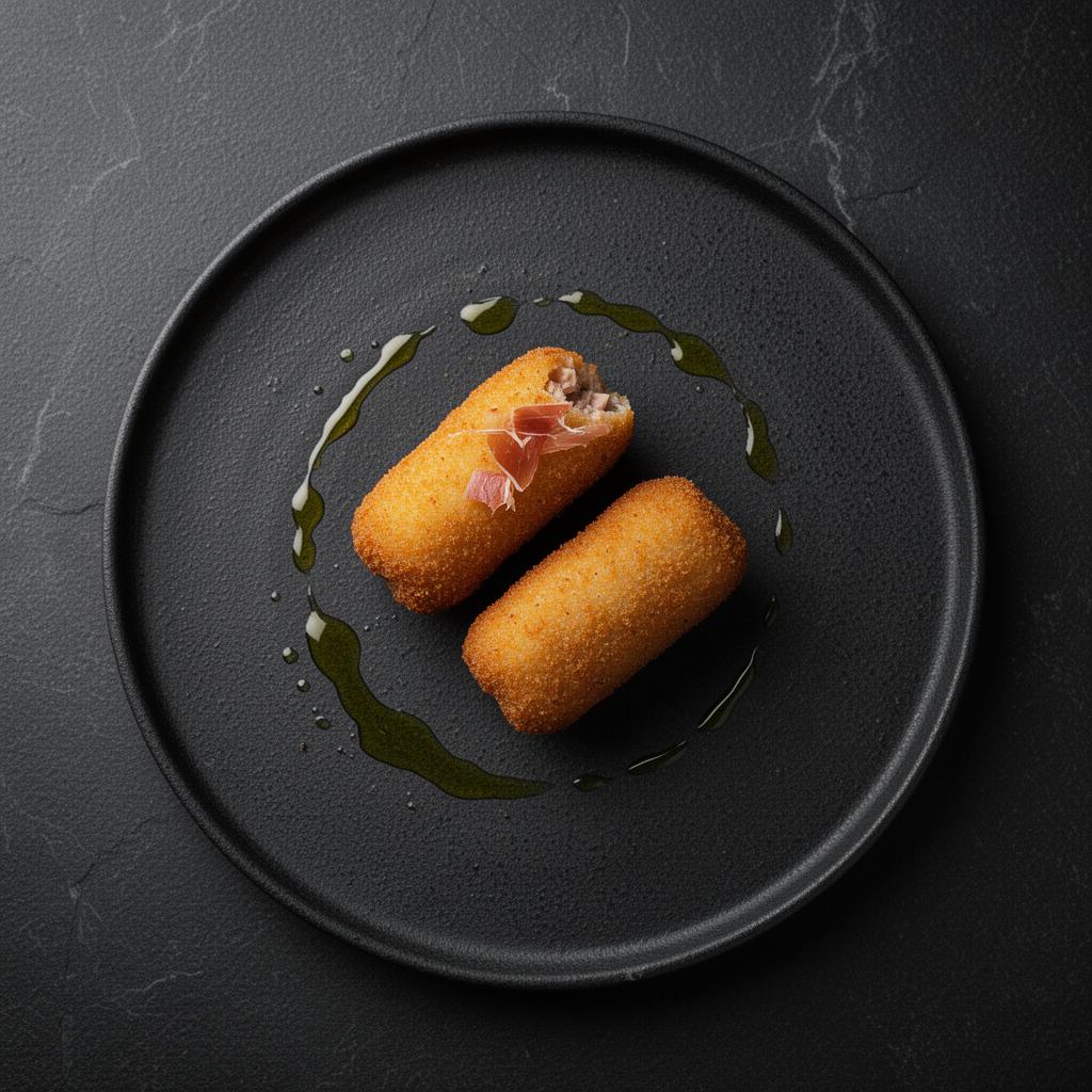Croquetas cremosas de jamón ibérico
