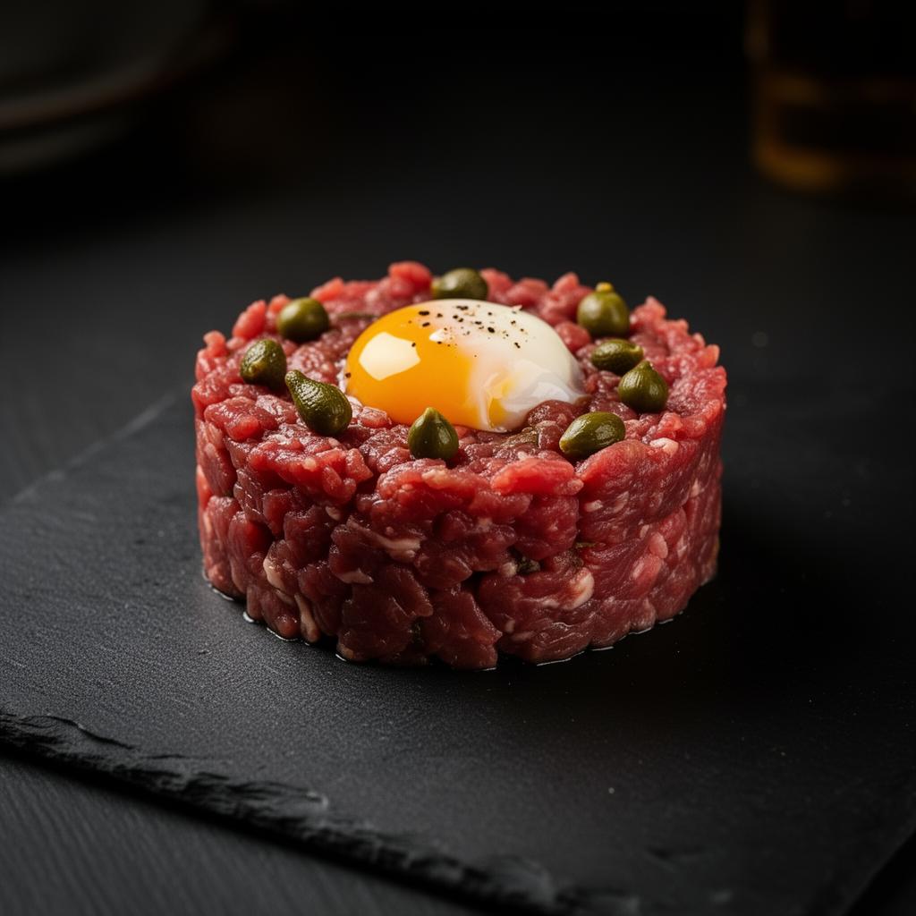 Tartar de atún rojo · cítricos y aguacate